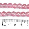 Frosted Transparent Glass Bead Strands X1-GLAA-P065-8mm-03-3
