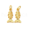 Brass Micro Pave Cubic Zirconia Pendants KK-I276-07G-1