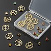 24Pcs 12 Colors 303 Stainless Steel Rhinestone Charms STAS-LS0001-30-5