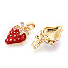 Brass Micro Pave Cubic Zirconia Pendants KK-N265-11G-2