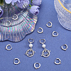 Beebeecraft 12Pcs Brass Micro Pave Clear Cubic Zirconia Huggie Hoop Earring Findings EJEW-BBC0001-25P-4