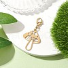 Hollow Mushroom 201 Stainless Steel Pendant Decoration HJEW-JM01978-01-2