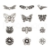 48Pcs 12 Style Tibetan Style Alloy Beads TIBEB-LS0001-01-2