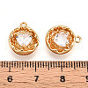 Brass Micro Pave Cubic Zirconia Charms KK-N262-114A-G-3