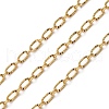Brass Textured Oval Link Chains CHC-H113-16G-1