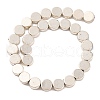Flat Round Tibetan Style Alloy Bead Strands TIBEB-O007-48-NR-2