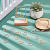 DICOSMETIC 60Pcs 2 Colors Alloy Crystal Rhinestone Pendants FIND-DC0006-39-6