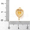 Brass Pave Cubic Zirconia Connector Charms KK-Z072-06G-05-3