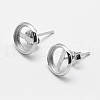 925 Sterling Silver Stud Earring Findings STER-F032-01S-1