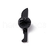 Knife with Skull Alloy Brooch for Backpack Clothes JEWB-M024-05B-B-2