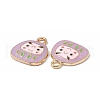 Alloy Enamel Pendants ENAM-H039-04G-3