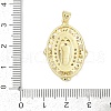 Brass Micro Pave Cubic Zirconia Pendants KK-D317-126G-3