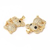 Rack Plating Brass Micro Pave Cubic Zirconia Charms KK-G456-12G-2