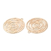 Long-Lasting Plated Brass Filigree Pendants KK-K336-25B-KCG-2
