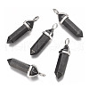 Synthetic Non-magnetic Hematite Double Terminated Pointed Pendants G-P001-17-1