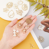 SUNNYCLUE 16Pcs 8 Style Alloy Pendants PALLOY-SC0003-65LG-3