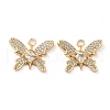 Rack Plating Brass Micro Pave Cubic Zirconia Pendants KK-M280-13G-01-1