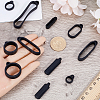 CRASPIRE 55Pcs 11 Styles Silicone Pendant SIL-CP0001-07-3