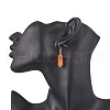 Natural Carnelian Dangle Earrings EJEW-JE06468-3