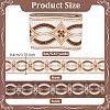 5M Ethnic Style Polyester Rhombus Jacquard Ribbon OCOR-WH0101-19A-2
