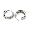 316 Surgical Stainless Steel Hoop Earrings for Women and Men EJEW-D096-15G-AS-2