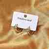 304 Stainless Steel Star Hoop Earrings EJEW-P309-01G-3