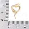 Rack Plating Brass Clear Cubic Zirconia Pendants KK-Z060-02G-02-3
