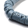Natural Lava Rock Dyed Beads Strands G-K375-GM-01-5