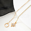 Alloy Crystal Rhinestone Star Lariat Necklaces for Women WGBBC4F-01-4