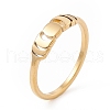 304 Stainless Steel Moon Phase Finger Ring for Women RJEW-A006-05G-2