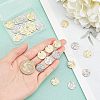 Unicraftale PVD Vacuum Plating 304 Stainless Steel Charms STAS-UN0019-39G-2