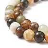 Natural Xiuyan Jade Bead Strands G-P075-39-8mm-5