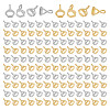 GOMAKERER 140Pcs 2 Colors Alloy Pendant Bails FIND-GO0002-15-1