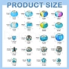 DIY Glass & Resin & Alloy Enamel European Beads Jewelry Making Finding Kit DIY-YW0009-01-3