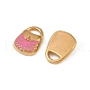304 Stainless Steel Enamel Charms STAS-Z140-13G-2