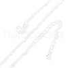 1MM Brass Cable Chain Necklace for Women Men KK-P302-02S-5
