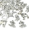 25Pcs 5 Style Tibetan Style Puppy Pendants TIBEP-YW0001-54-2
