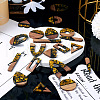  20Pcs 10 Styles Resin & White Wood Pendants RESI-TA0002-67B-5