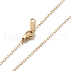 Ion Plating(IP) 304 Stainless Steel Cable Chain Necklace for Women NJEW-G097-15G-2