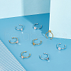 Unicraftale 12Pcs 6 Styles 304 Stainless Steel Open Cuff Ring Components STAS-UN0061-30-2