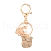 Chinese Style Alloy Enamel Keychains KEYC-WH0027-43A-2