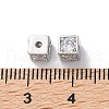 Brass Micro Pave Clear Cubic Zirconia Beads KK-Z049-03P-3
