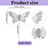 Feather Hair Forks AJEW-WH0475-33-2