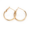 304 Stainless Steel Hoop Earrings EJEW-L232-009G-1