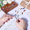 48Pcs 24 Styles Mixed Gemstone Chip Connector Charms PALLOY-FH00036-6