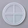 2 Compartments Round Tray Silicone Molds DIY-Z005-22-2
