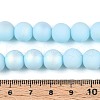 Frosted Opaque Glass Beads Strands GLAA-T032-P10mm-MBB10-4