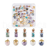 Craftdady 40Pcs 2 Style Glass Bottle Pendants FIND-CD0001-21-9