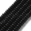 Natural Black Stone Beads Strands G-Z030-A21-01-2