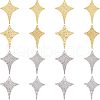 Unicraftale 16Pcs 4 Style 304 Stainless Steel Pendants STAS-UN0038-32-1